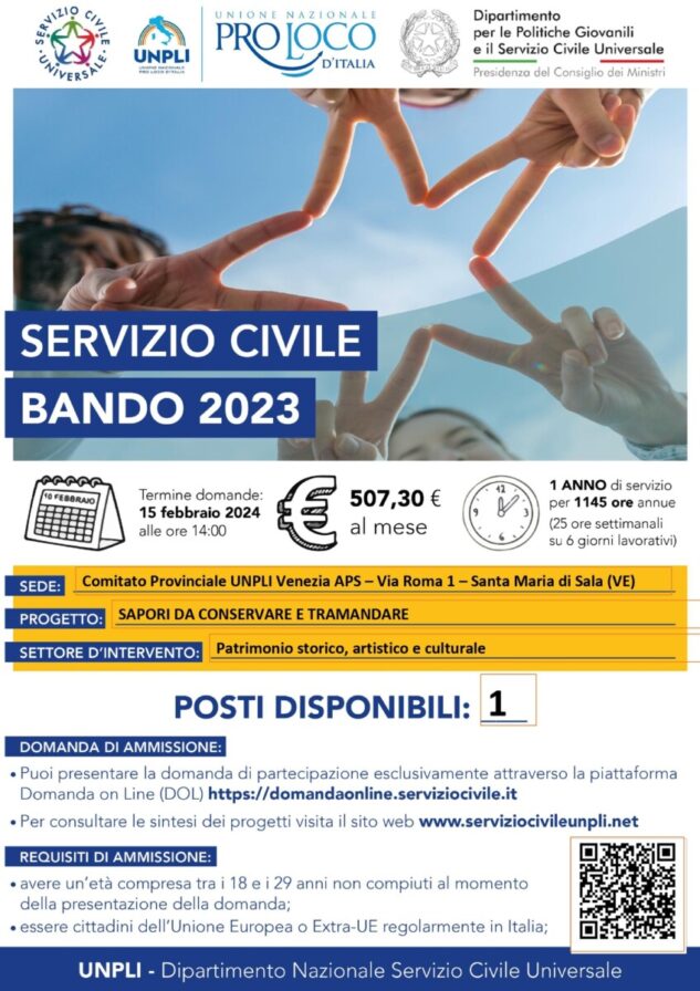 Locandina Servizio Civile Comita