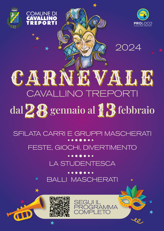 Read more about the article Carnevale Cavallino Treporti – Annullato il 10 – 11- Febbraio