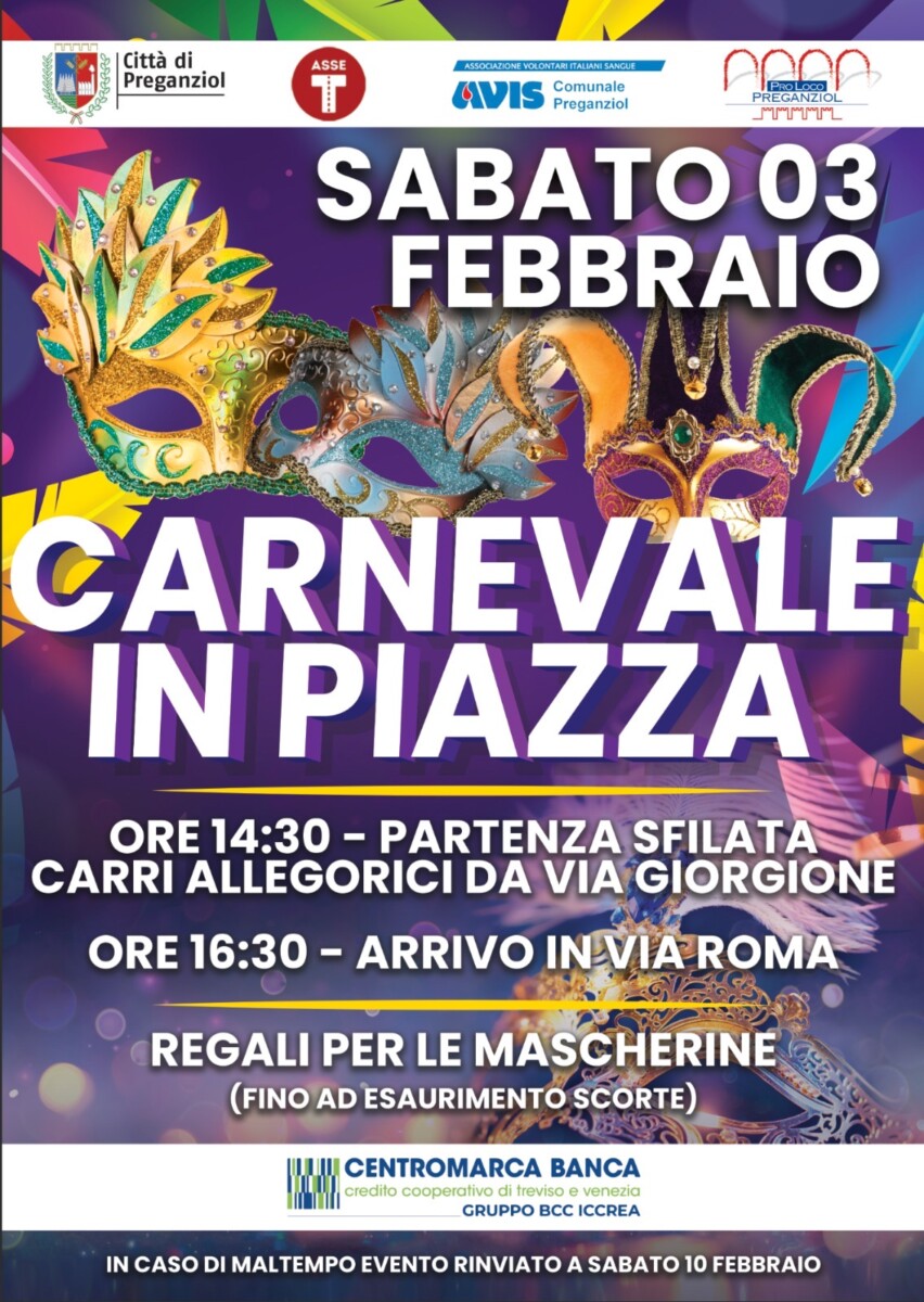 Scopri di più sull'articolo Carnevale in piazza 2024
