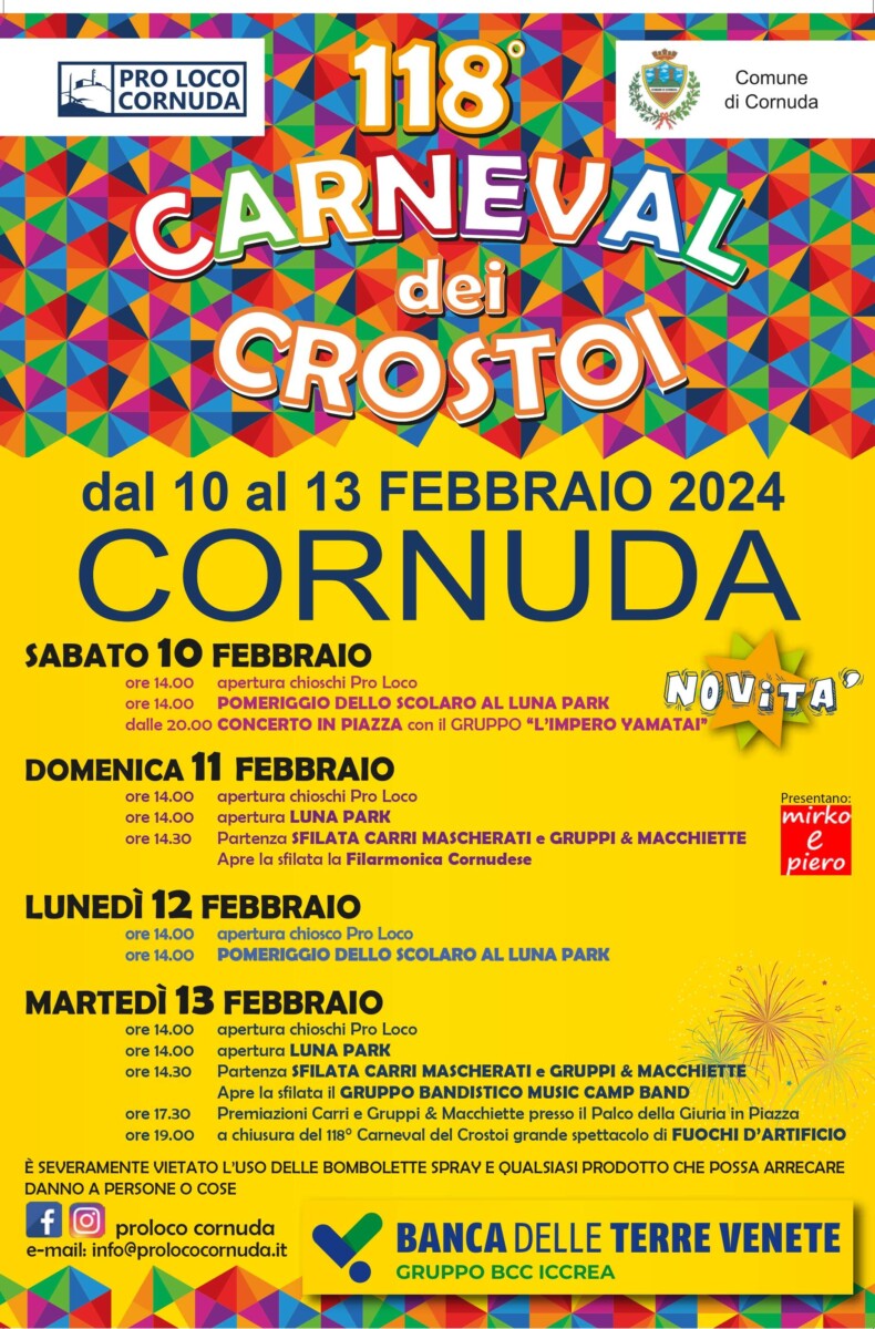 Read more about the article 118° Carneval dei Crostoi