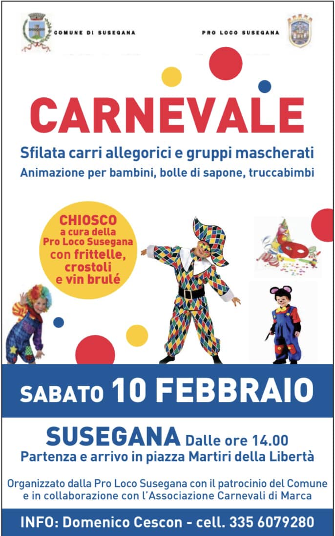 Scopri di più sull'articolo Carnevale di Susegana – Annullato
