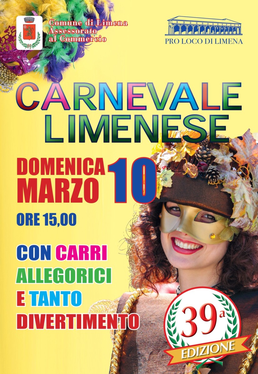 Scopri di più sull'articolo 39^ Edizione Carnevale Limenese