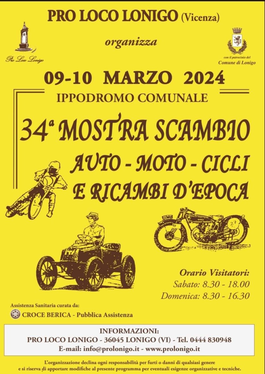 Scopri di più sull'articolo 34^ Mostra Scambio Auto Moto Cicli e Ricambi Auto