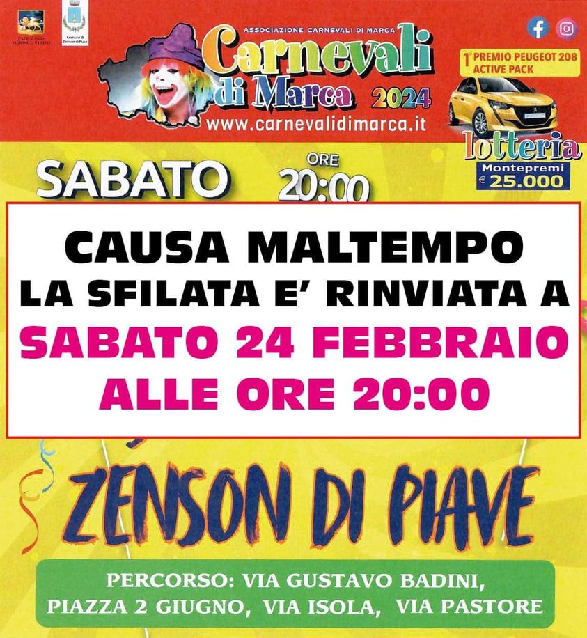 Scopri di più sull'articolo Carnevale – Zenson di Piave