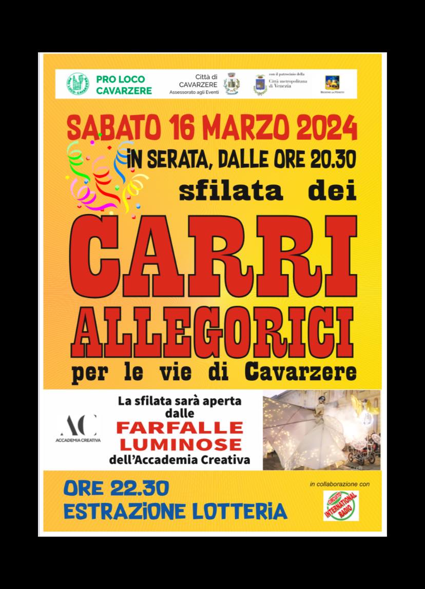 Scopri di più sull'articolo 62^Edizione della Sfilata dei Carri Allegorici