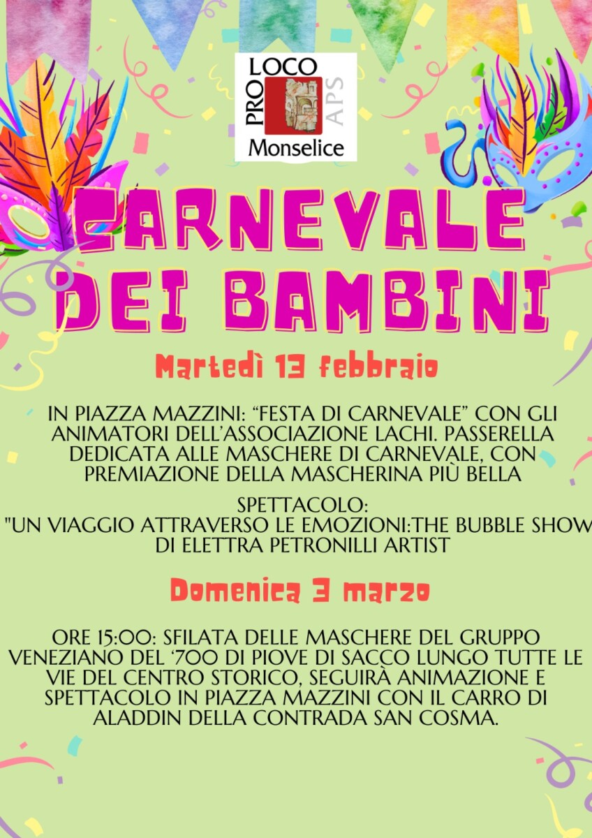 Scopri di più sull'articolo Carnevale dei Bambini