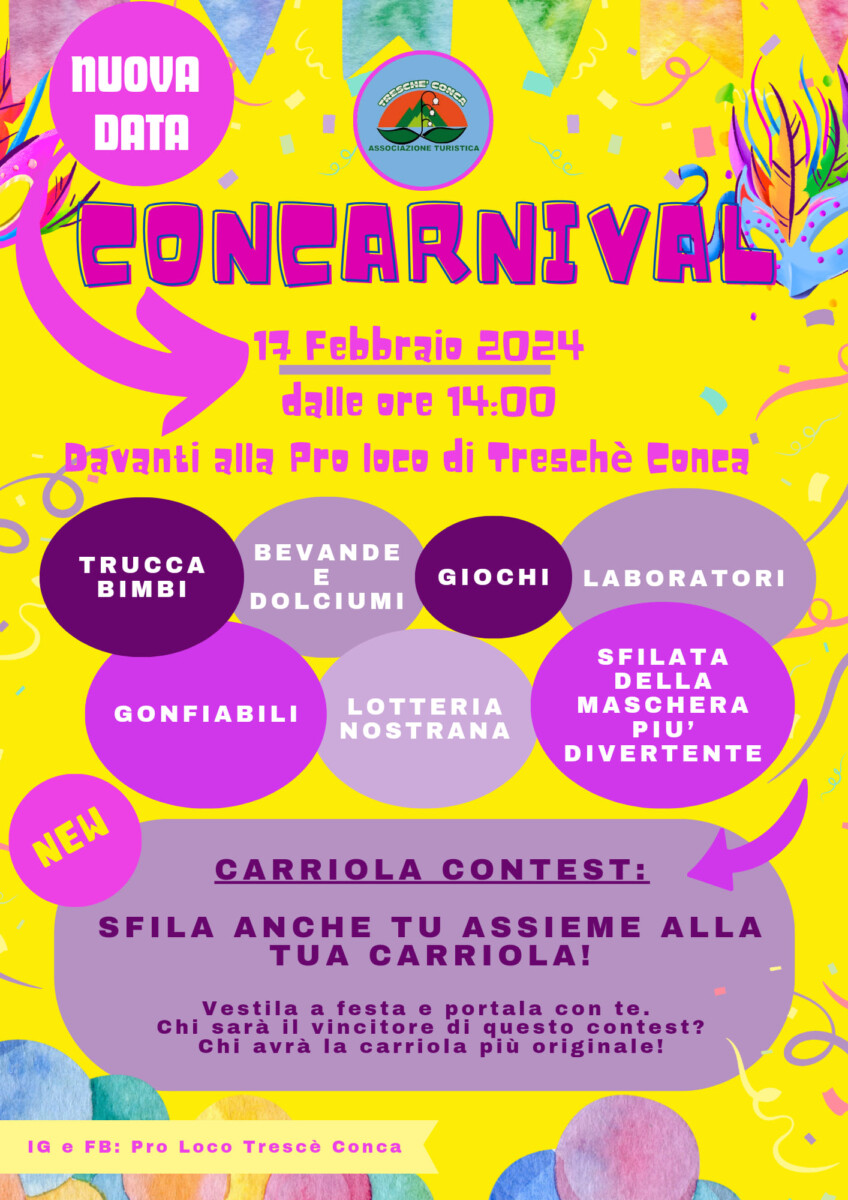 Scopri di più sull'articolo Concarnival – 17 Febbraio 2024