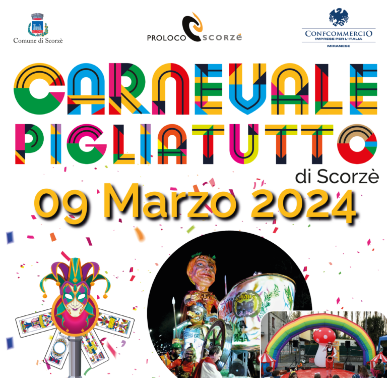 Scopri di più sull'articolo Carnevale a Scorzè – 2024