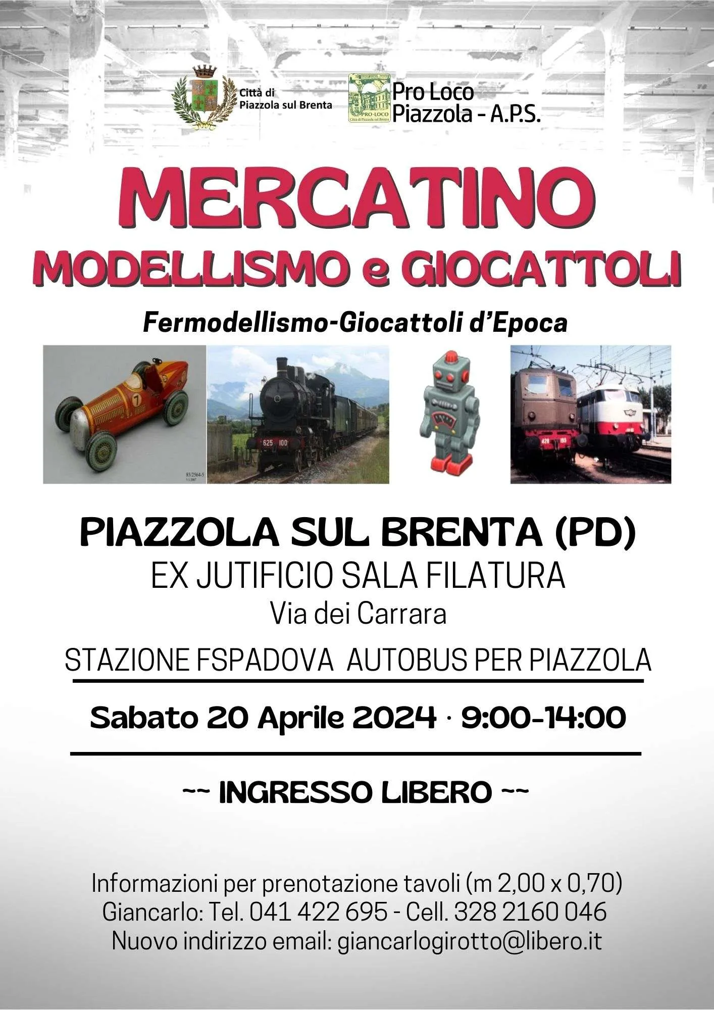 Read more about the article Mercatino modellismo e giocattoli
