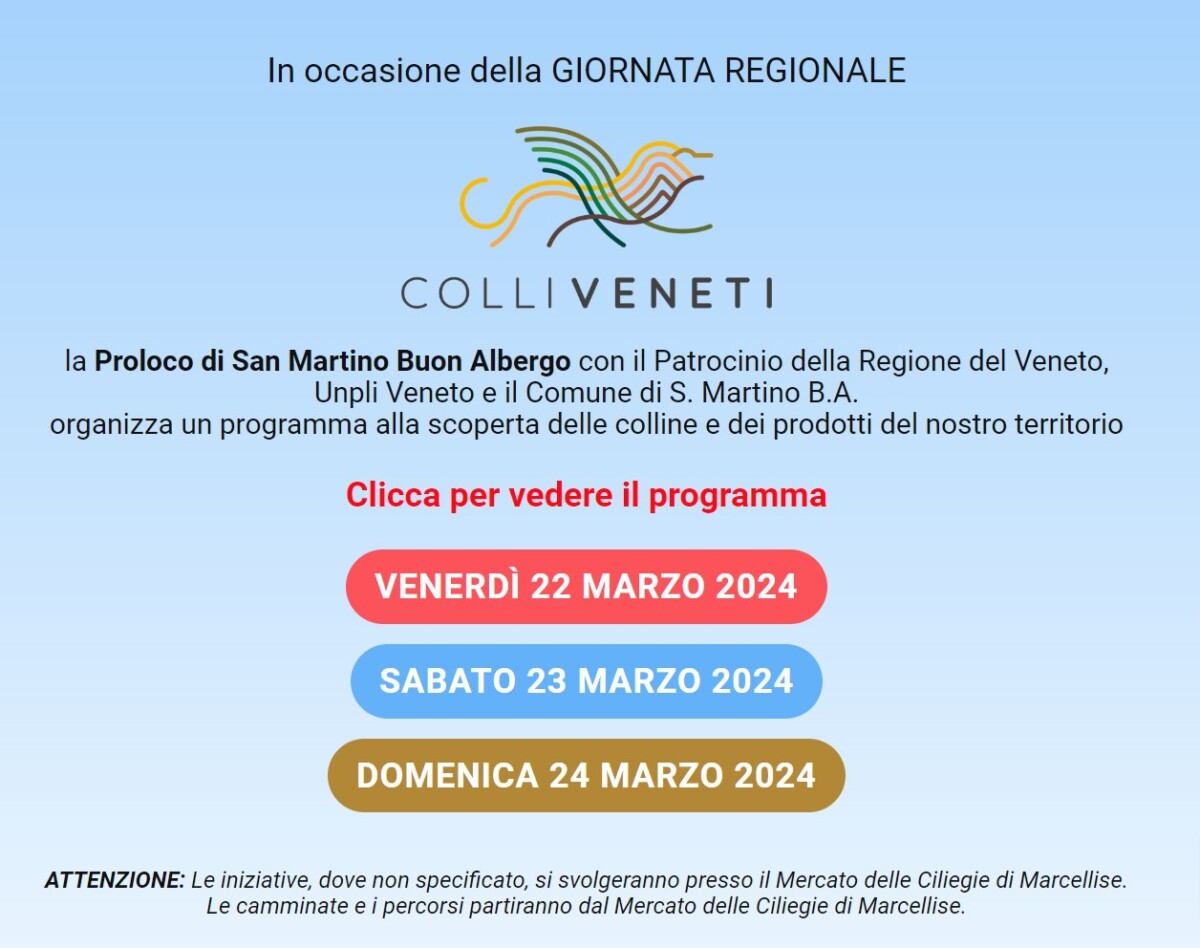 Scopri di più sull'articolo Giornata Regionale Colli Veneti