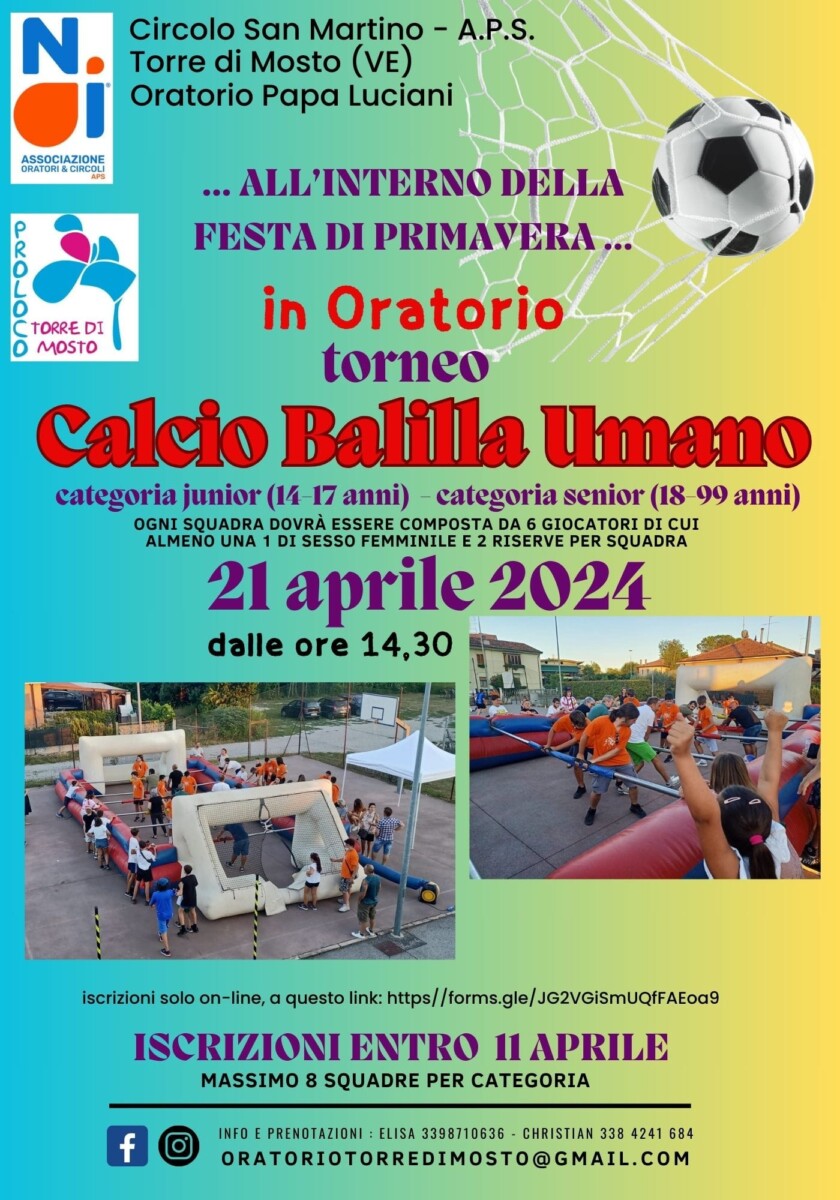 Scopri di più sull'articolo Torneo Calcio Balilla Umano