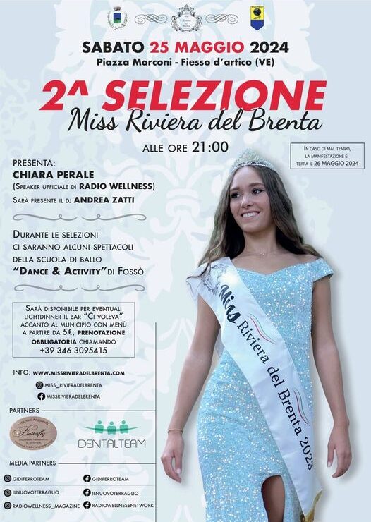 Read more about the article 2^ Selezione Miss Riviera del Brenta
