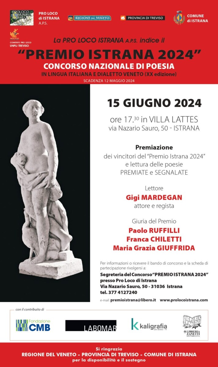 Scopri di più sull'articolo Premio Istrana 2024