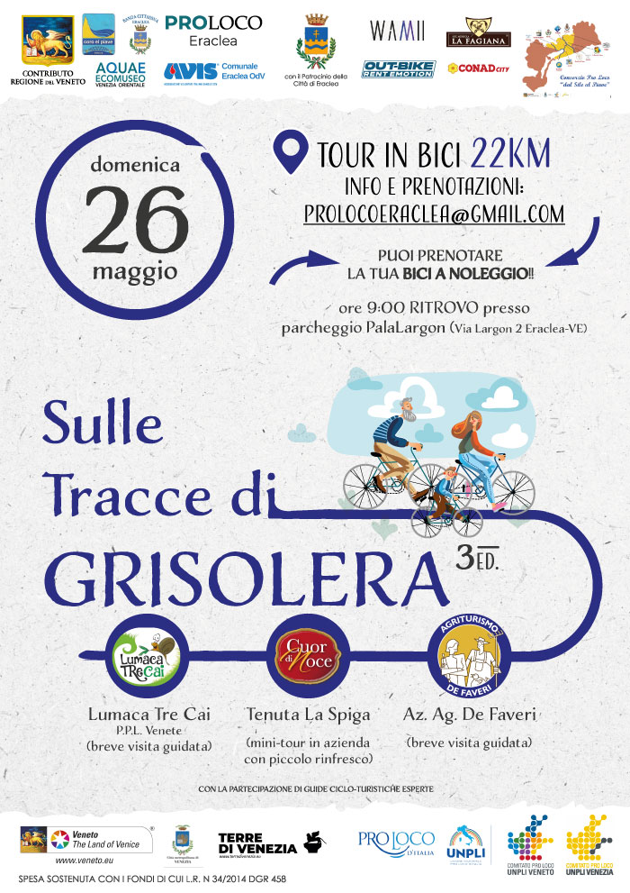 Scopri di più sull'articolo TOUR IN BICI – “SULLE TRACCE DI GRISOLERA