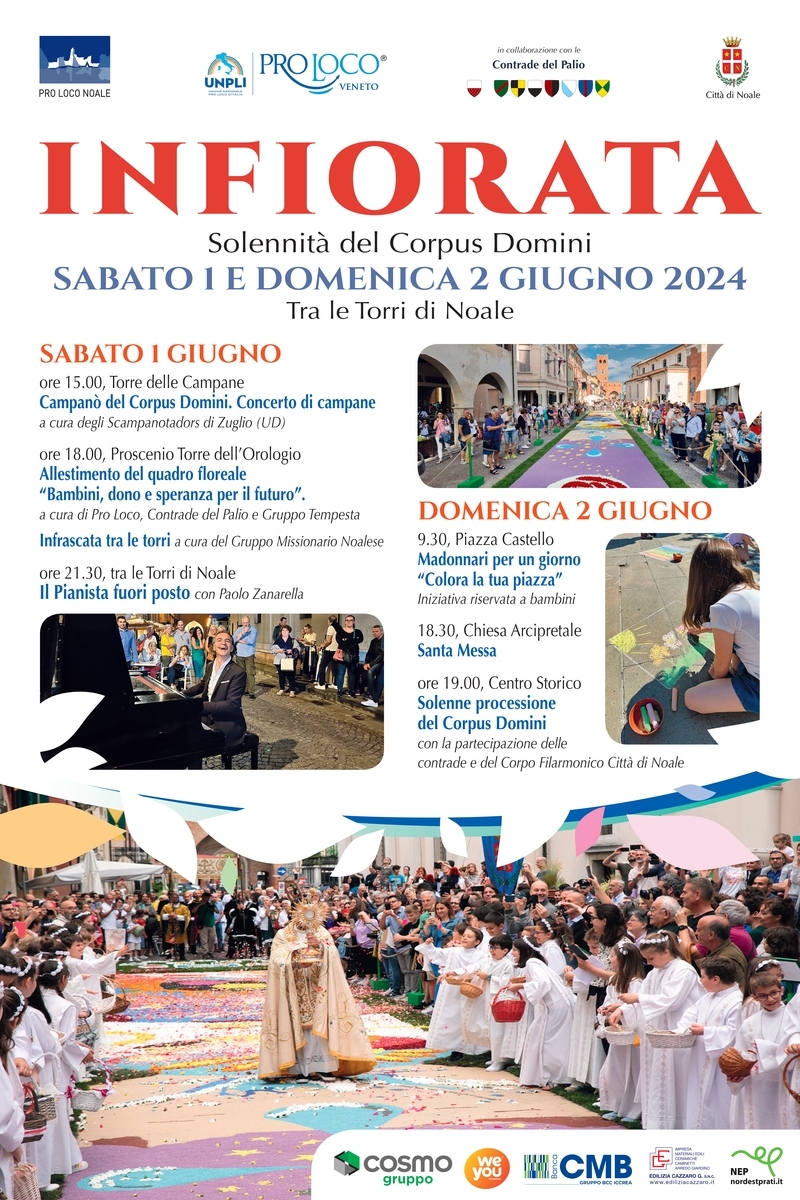 Scopri di più sull'articolo L’Infiorata di Noale dedicata ai bambini, dono e speranza per il futuro