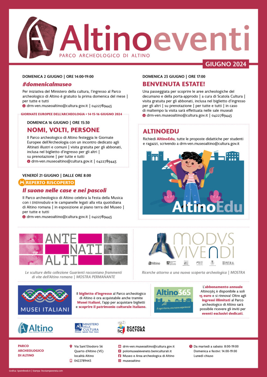 Scopri di più sull'articolo Giugno Museo Nazionale Altino