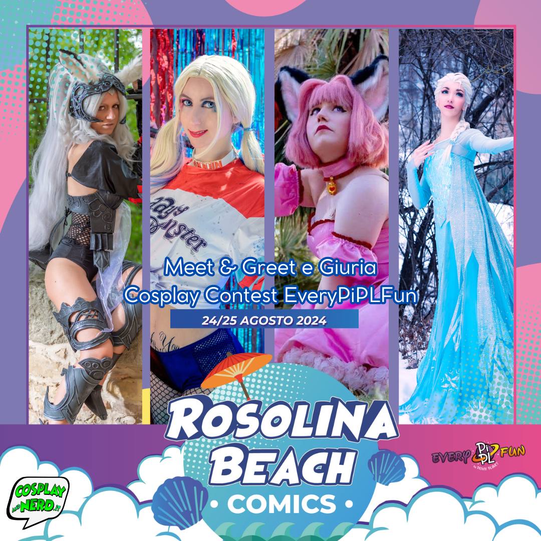 Scopri di più sull'articolo Cosplay and Nerd è con Goldnessyami e Amalithya Art & Cosplay presso Rosolina Mare.