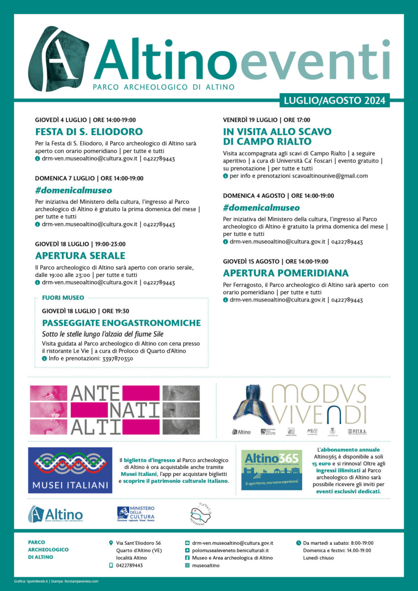 Scopri di più sull'articolo Luglio e Agosto ad Altino
