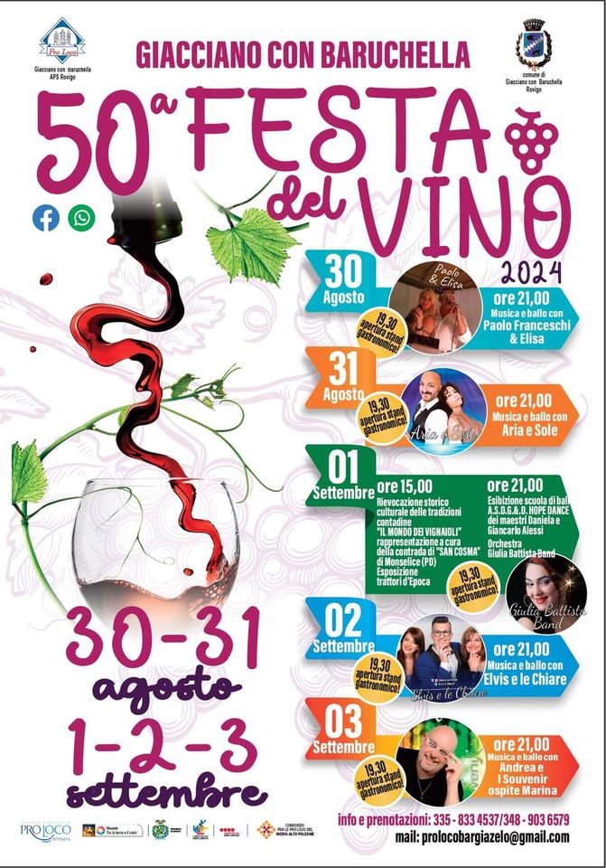 Scopri di più sull'articolo 50^Festa del Vino