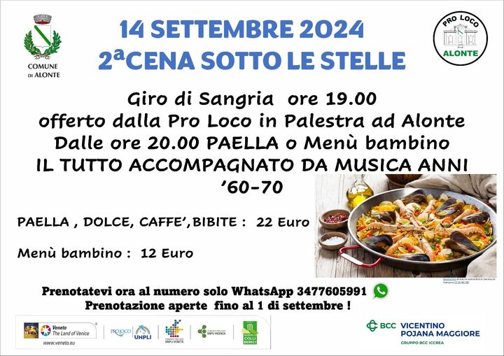 Scopri di più sull'articolo 2^ Cena sotto le Stelle