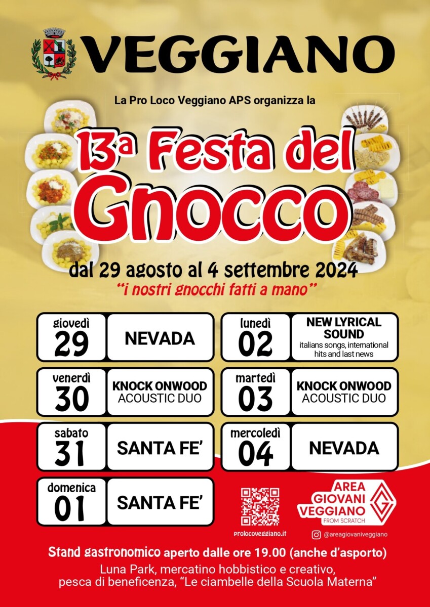 Scopri di più sull'articolo 12^ Festa del Gnocco 2024