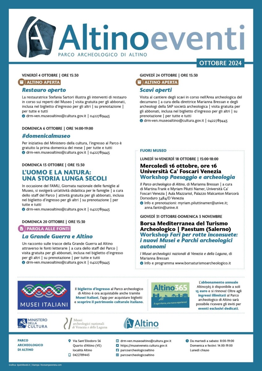 Scopri di più sull'articolo Eventi Altino ottobre