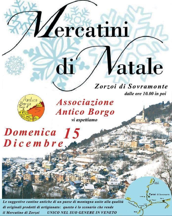 Scopri di più sull'articolo Mercatini di Natale a Zorzoi