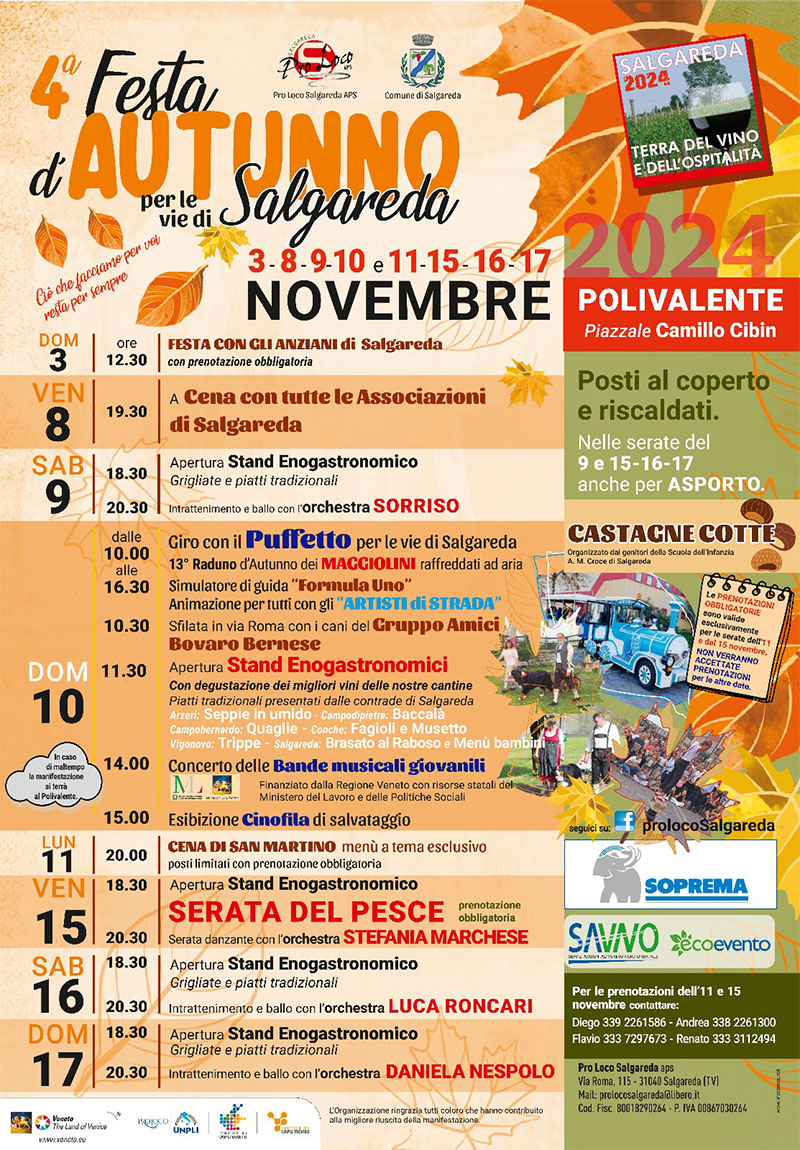 Scopri di più sull'articolo Festa d’Autunno 2024 per le vie di Salgareda