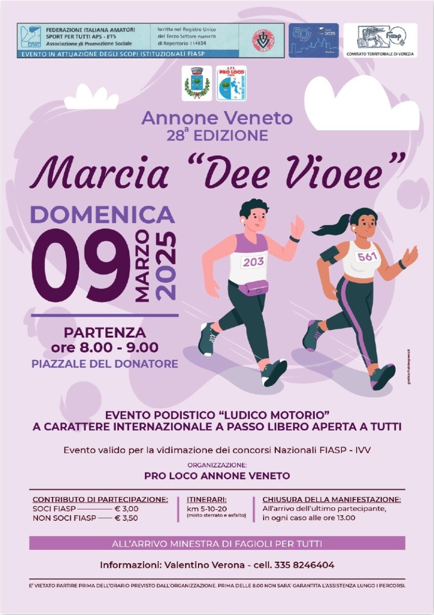 Scopri di più sull'articolo 28^Edizione Marcia “Dee Vioee”