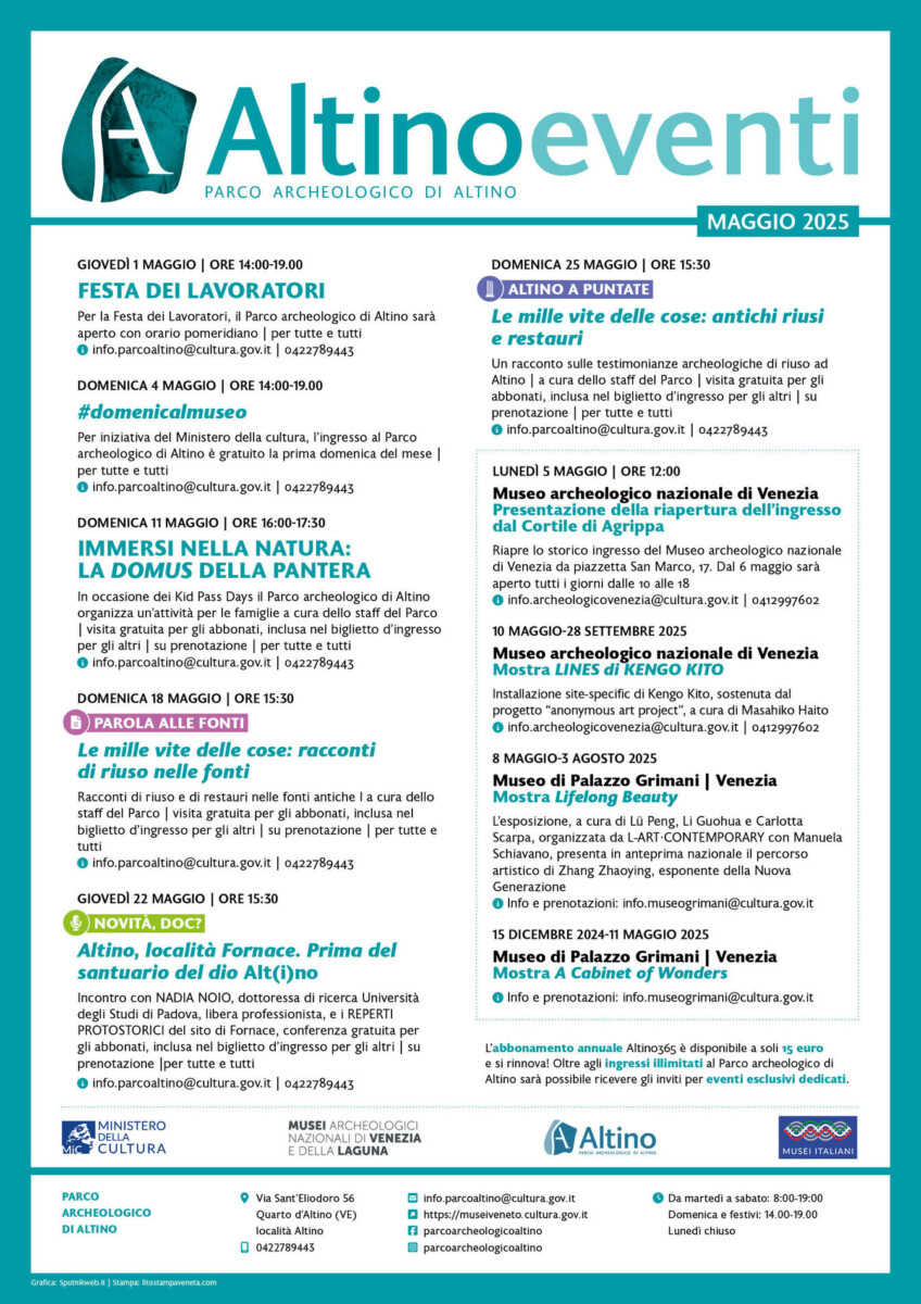 Scopri di più sull'articolo Altino Eventi Mese di Maggio 2025