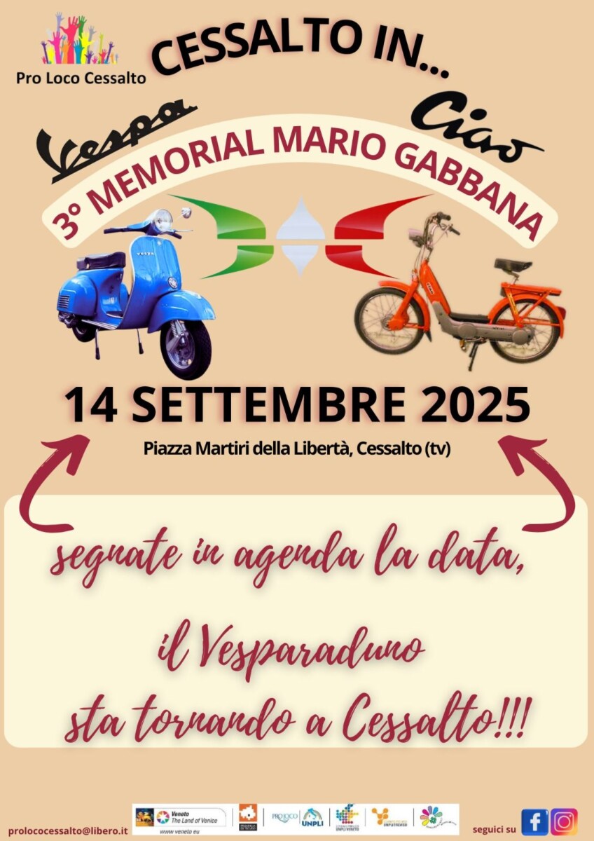 Scopri di più sull'articolo Cessalto in….Vespa e Ciao