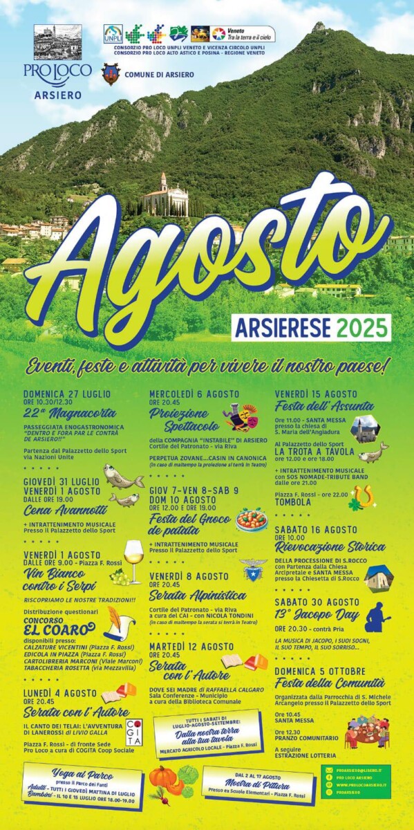 Scopri di più sull'articolo Agosto Arsierese 2025