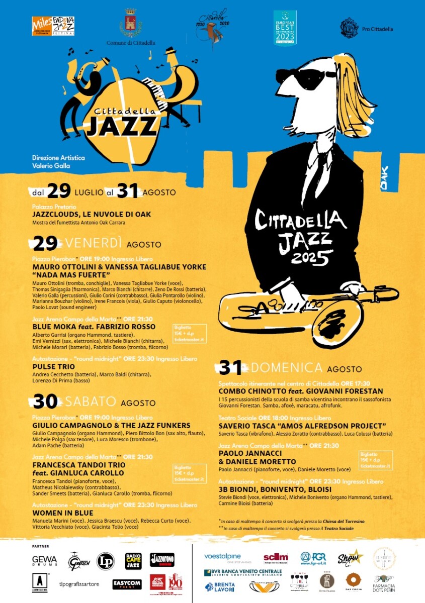 Scopri di più sull'articolo Cittadella Jazz 2025 – 31 agosto 2025