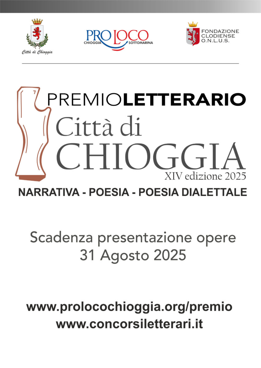 Scopri di più sull'articolo PREMIOLETTERARIO Città di CHIOGGIA