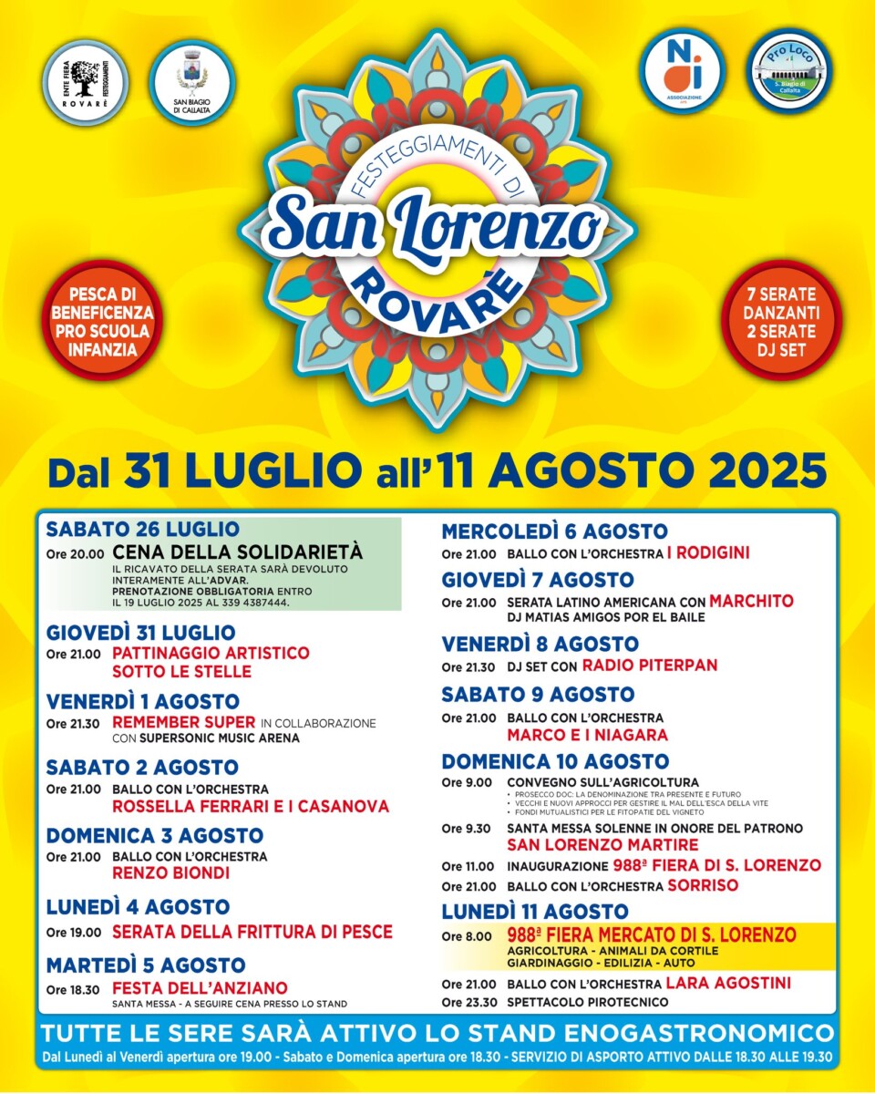 Scopri di più sull'articolo Festeggiamenti di San Lorenzo