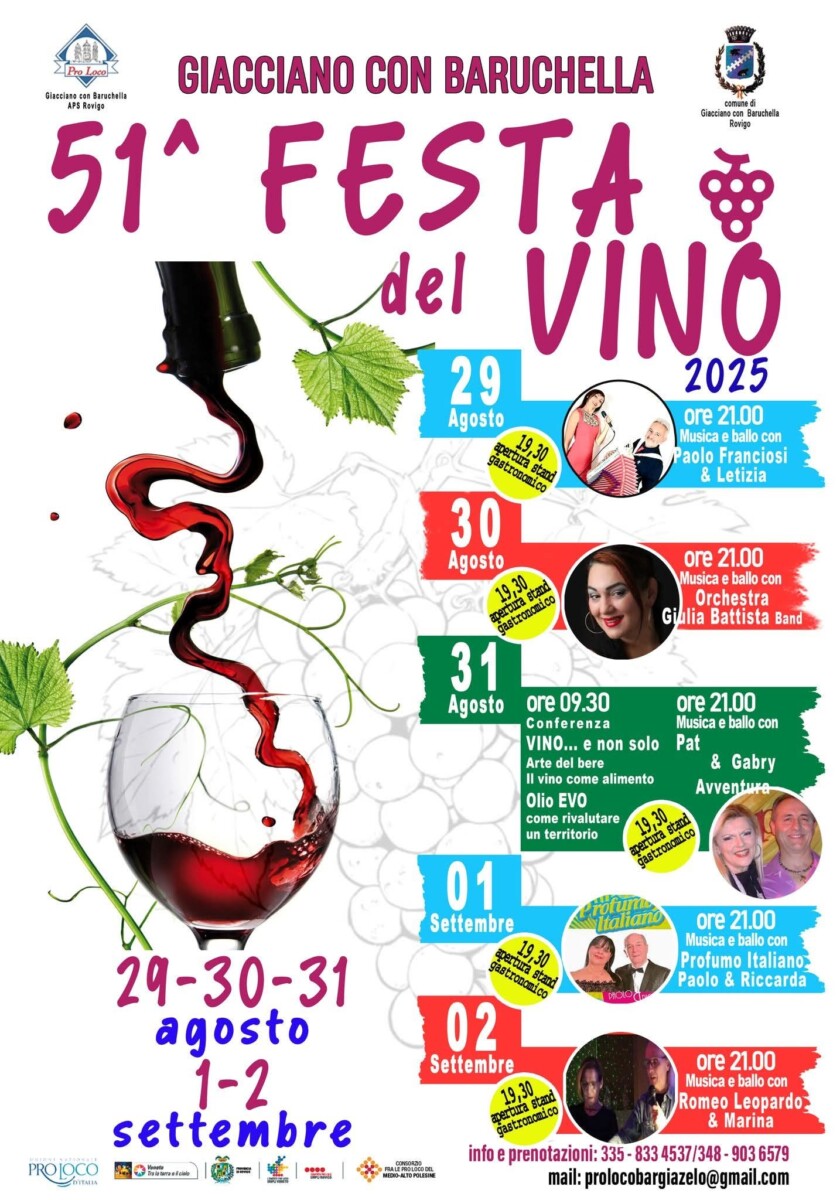 Scopri di più sull'articolo 51^ Festa del Vino
