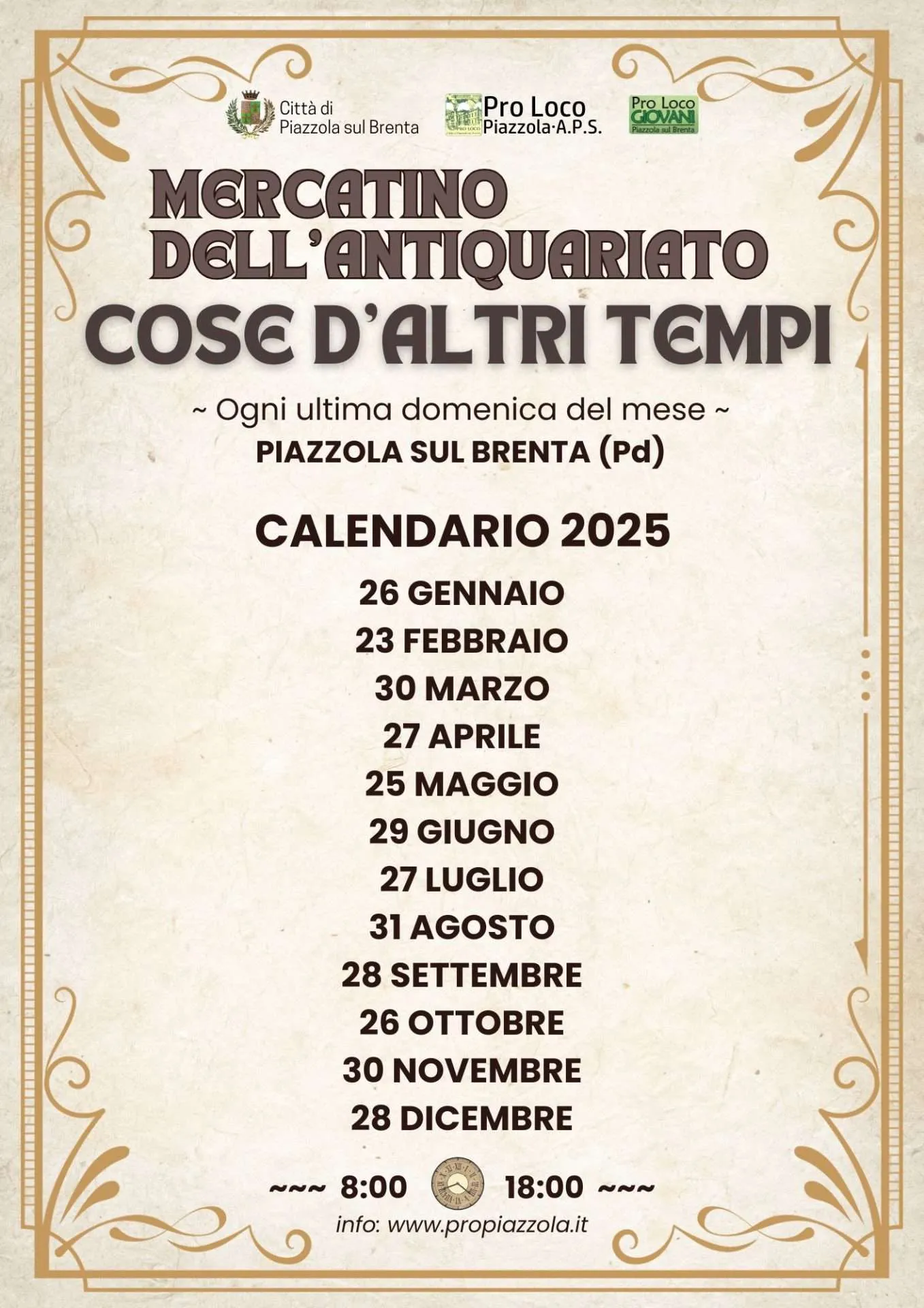 Scopri di più sull'articolo Mercatino dell’Antiquariato cose d’altri tempi