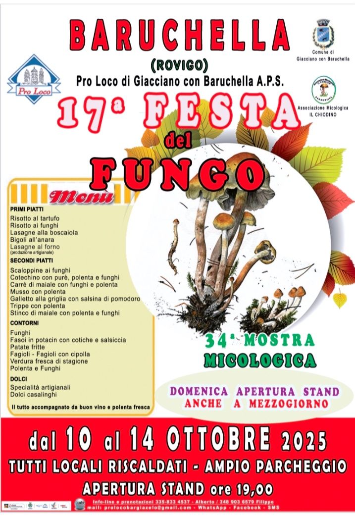 Scopri di più sull'articolo 17^ Festa del Fungo ed alla 34^ Mostra micologica