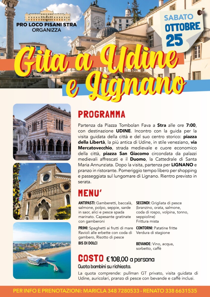 Scopri di più sull'articolo Gita a Udine e Lignano