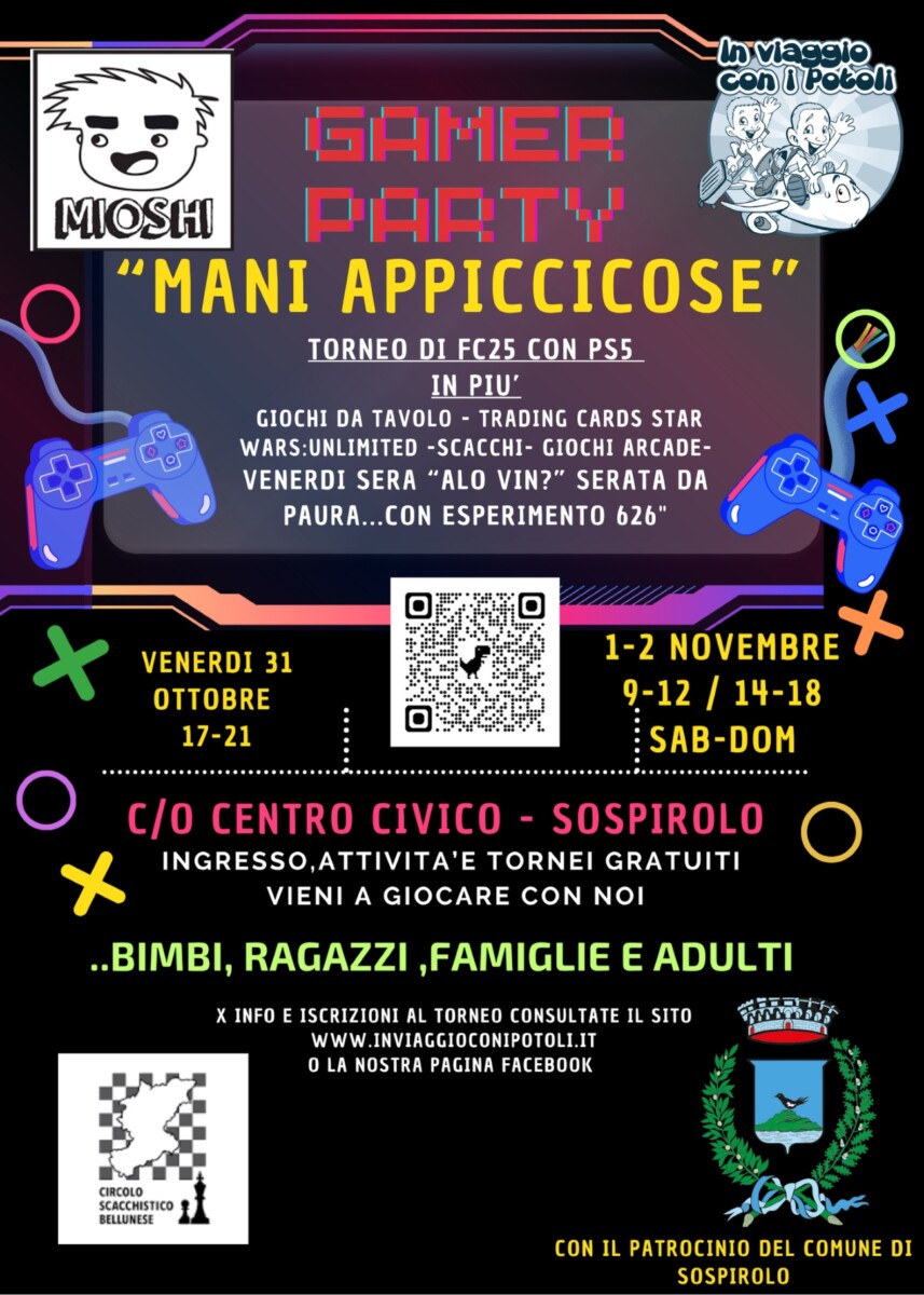 Scopri di più sull'articolo Gamer Party – 3^ Mani Appiccicose
