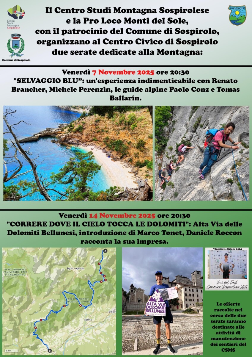 Scopri di più sull'articolo Serata a tema Montagna “Selvaggio Blù”