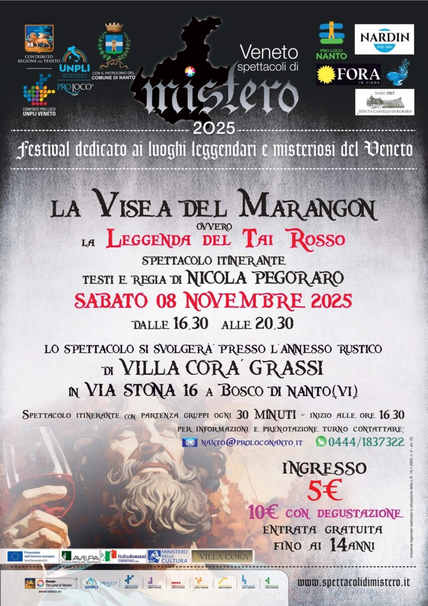 Scopri di più sull'articolo La Visea del Marangon Ovvero la Leggenda del tai Rosso