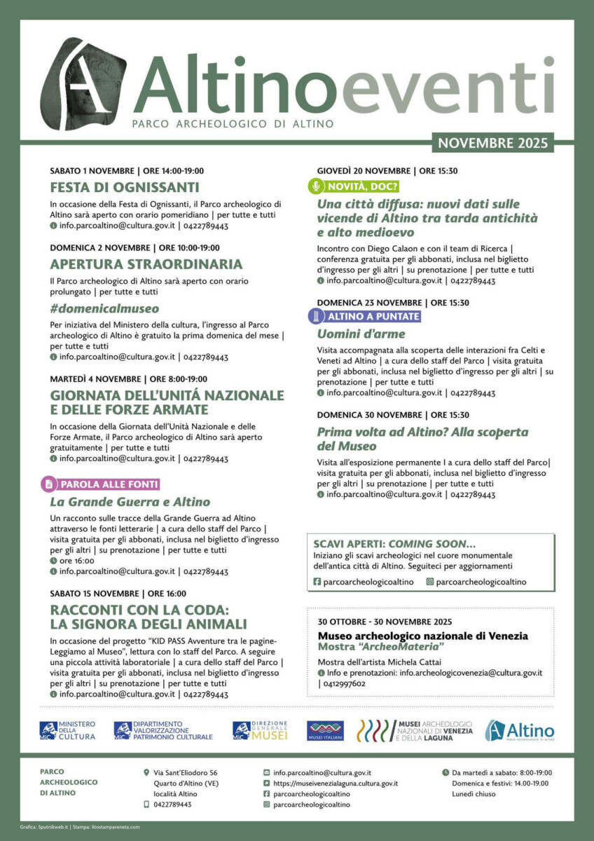 Scopri di più sull'articolo Novembre ad Altino 2025