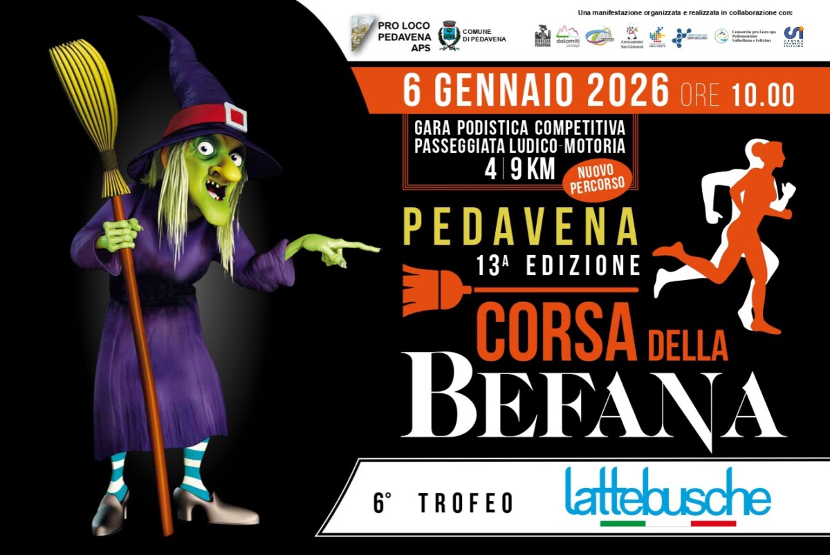 Scopri di più sull'articolo 13^ Edizione Corsa della Befana 6° Trofeo Lattebusche
