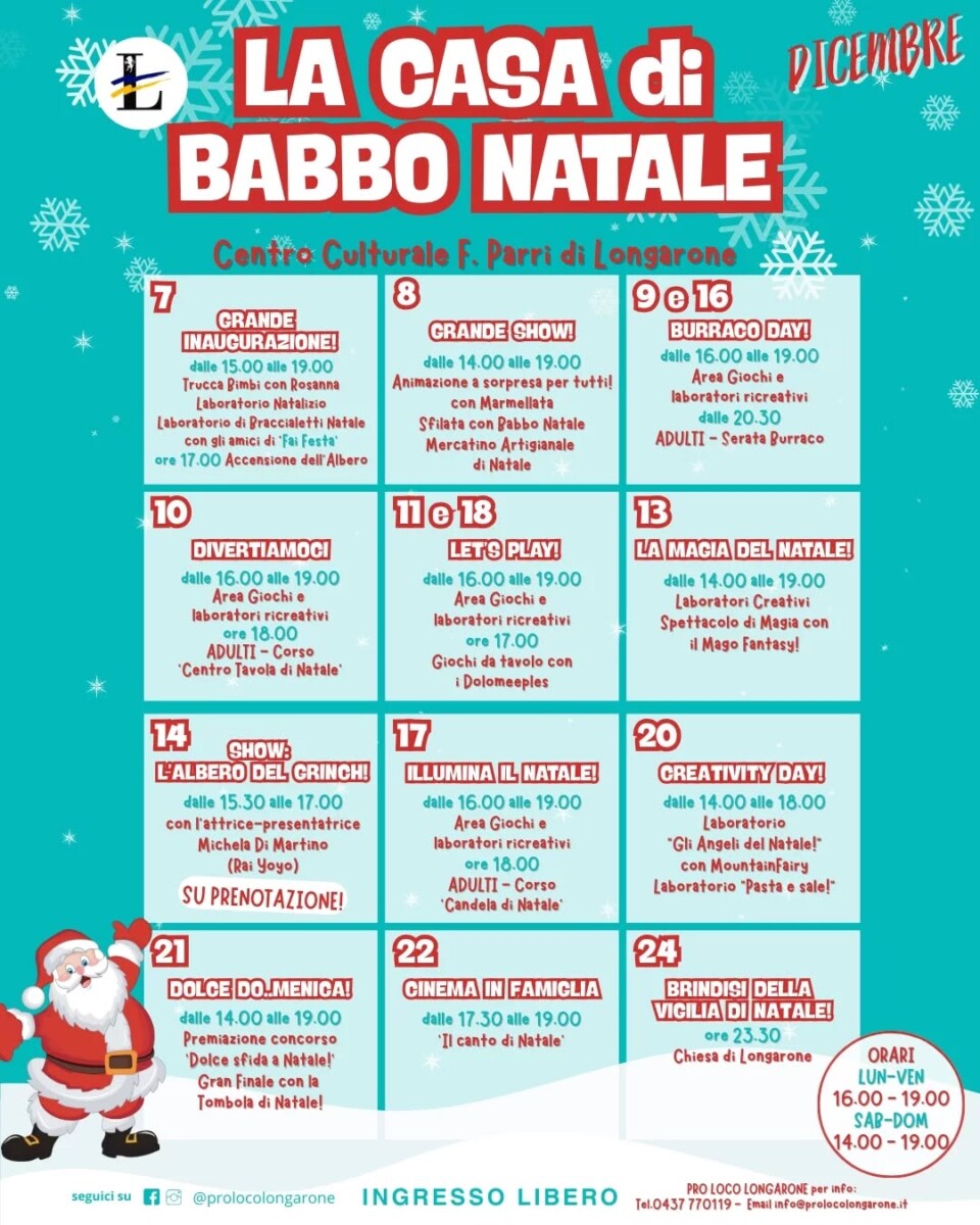 Scopri di più sull'articolo Casa di Babbo Natale 2025