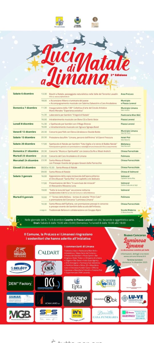Scopri di più sull'articolo Luci di Natale a Limana – 2^edizione
