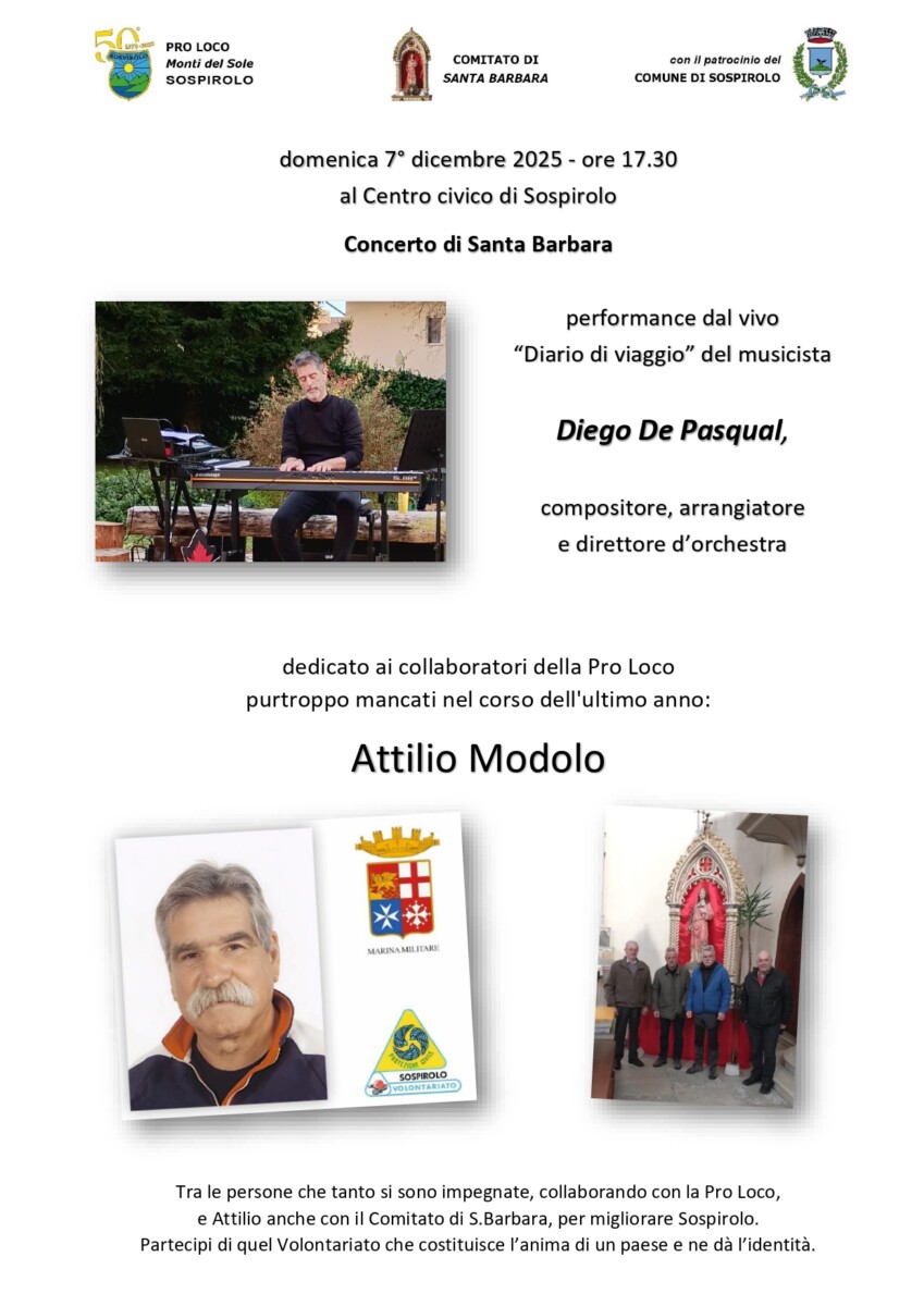 Scopri di più sull'articolo Concerto di Santa Barbara