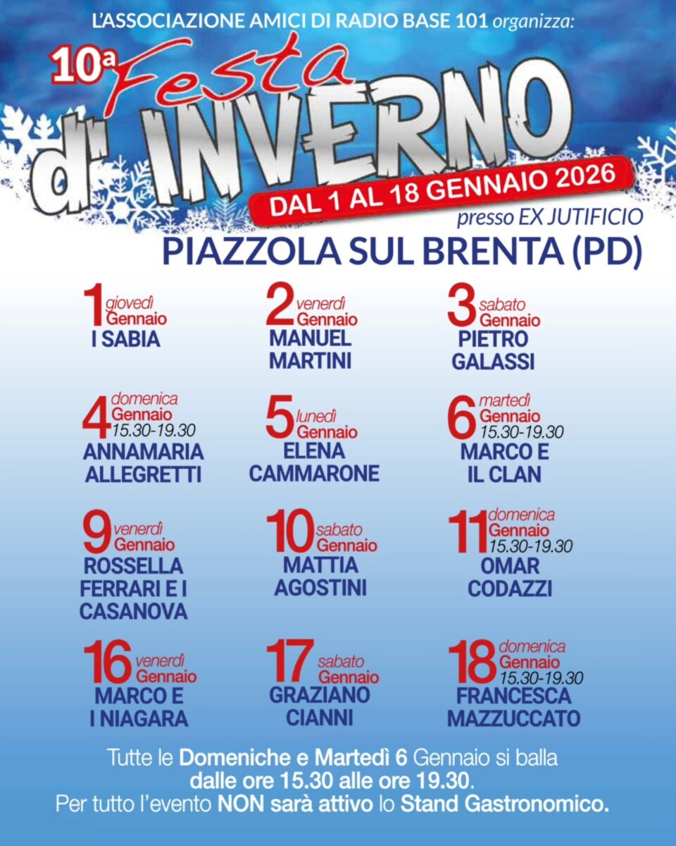 Scopri di più sull'articolo La Festa d’Inverno torna a Piazzola sul Brenta