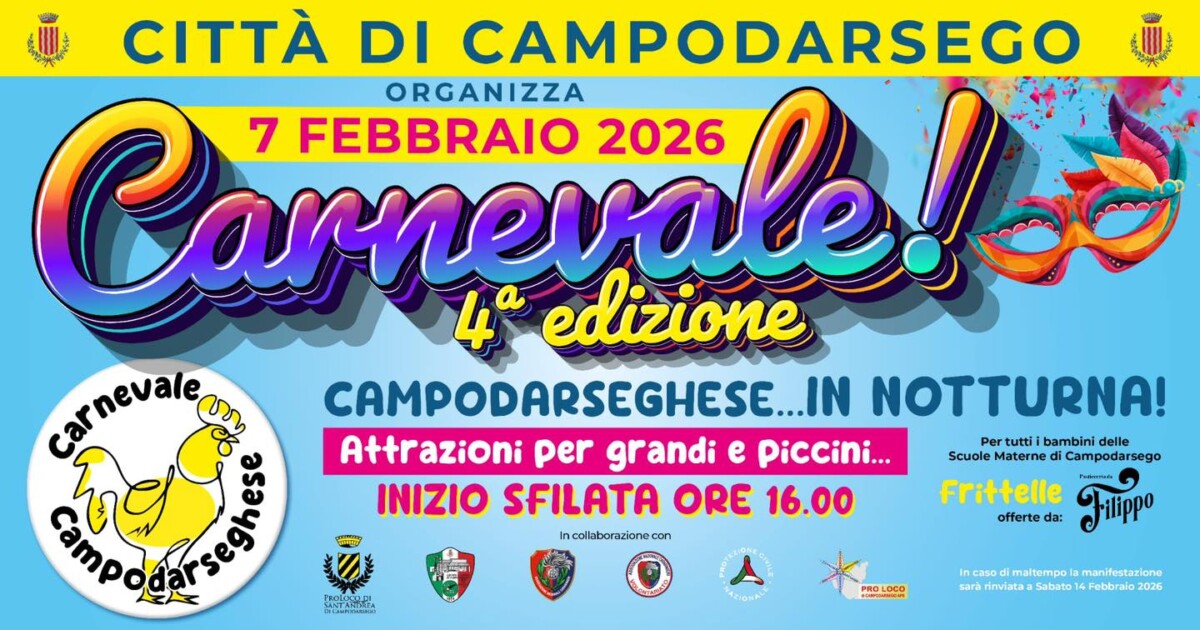 Scopri di più sull'articolo 4^ edizione del Carnevale Campodarseghese… in notturna