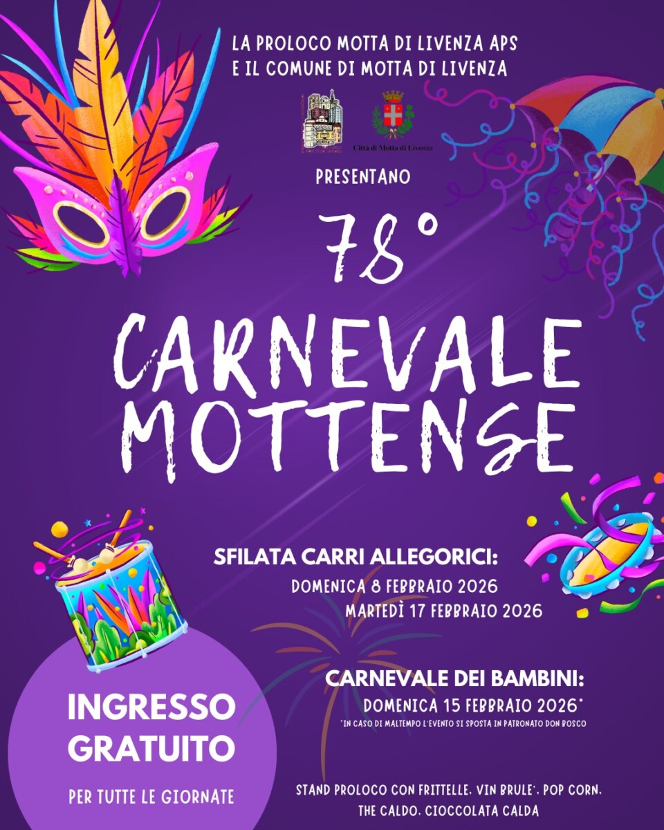 Scopri di più sull'articolo Carnevale Mottenese